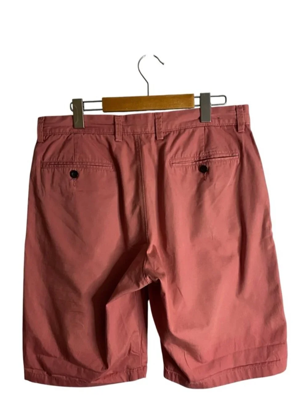 J. Crew Club Men's Coral Classic Casual Wear Flat Front Chino Shorts